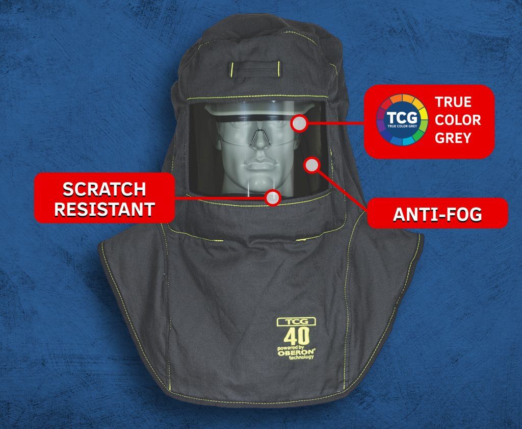 40 Cal TCG™ Deluxe Arc Flash Suit Kit (Hood, Coat with Escape Strap and Bib-Overall with 26″ Leg Zippers)